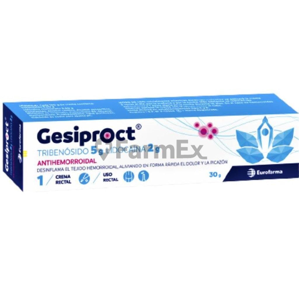Gesiproct Crema Rectal x 30 g Farmex-BanMedica-Persistente